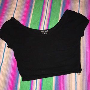 Black crop top